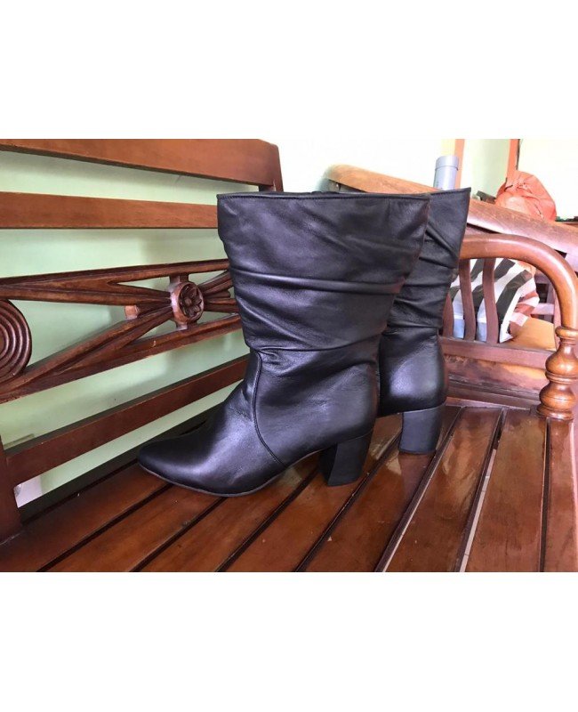 Genuine Leather Long Boots